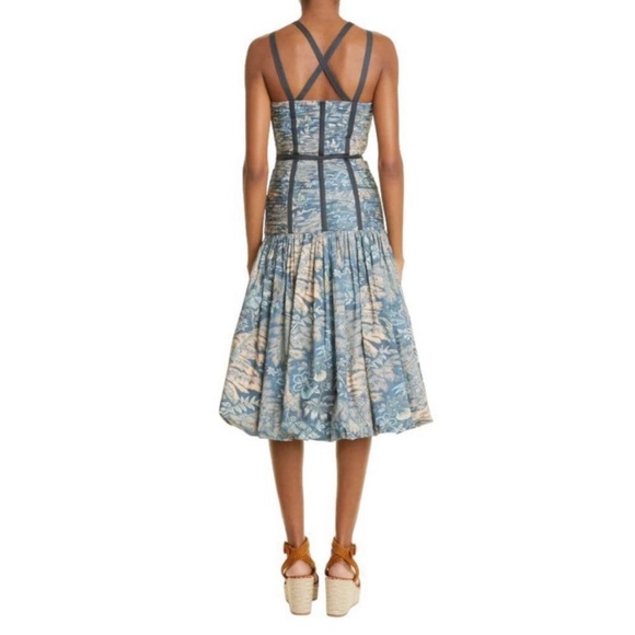 Ulla Johnson Kaia Floral Cotton Dress Sleeveless Waimea Womens Size 4 - Picture 3 of 12